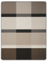 Preview: Biederlack Wohn- und Kuscheldecke 'Origin Check' 150 x 200 cm Braun